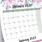 Blueline 2027 14-Month Passion 3-Month View Wall Calendar - 12-1/4" x 27"-One quarter reference per sheet in a vertical overview