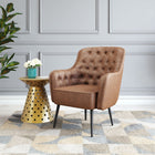 Zuo Tasmania Accent Chair - Vintage Brown-Chair Weight Capacity: Supports up to 330 lb