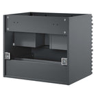 Modway Render 24" Wall-Mount Bathroom Vanity Cabinet - Grey-8