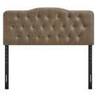 Modway Annabel Vegan Leather King Headboard - Mushroom-Dense Foam Padded Headboard