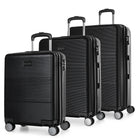 Bugatti Brussels 3-Piece Hardside Luggage Set - ABS - Black-Made of lightweight ABS/PC blend