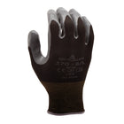 Atlas Everyday Dry Grip Smooth Nitrile Glove - Nylon Liner - Grey/Black - Large - 3 Pack-Nitrile coating