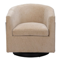 Zuo Hanko Swivel Chair - Golden Beige-Armrest support