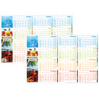 Day-Timer 2026 Flexible Erasable Seasonal Horizontal Wall Planner - 23-7/8" H x 36" W - Multicolour - Bilingual-Clean, bright artwork great for any work space with write-on, wipe-off surface