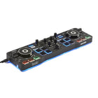Hercules DJControl Starlight Portable USB DJ Controller-Built in sound card to pre listen to the headphones and speaker outputs