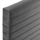 Modway Tranquil Full/Queen Headboard - Grey-7 Mounting Positions