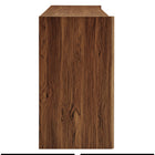 Modway Emric Wave 66" 4-Door Sideboard - Walnut-Assembly Required