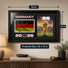 Frameworth Official FIFA World Cup 2026 Germany Flag & Trophy Framed Print - 15" x 24"-6