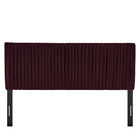 Modway Eloise Stain-Resistant Performance Velvet King Headboard - Mulberry-Assembly Required