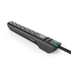 360 Electrical Suite+ 6-Outlet Surge Strip with Rotating Plug and 8-ft Cord - Black-Low-profile, rotating plug fits in tight spaces