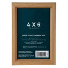 General Supply Goods + Co Photo Wood Frame - 4" x 6"-Wood photo frame designed to fit one 4" x 6" photo