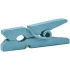 JAM Paper Wood Clip Clothes Pins - Small - 7/8" - Blue - 50 Pack-Size: Small (0.875 inches)
