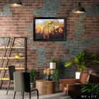Frameworth Pink Floyd Sunset Print with Gold LP - Framed Print - 38.5" W x 27.5" H-6