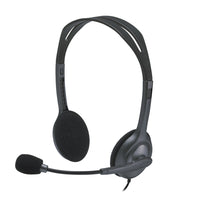 Logitech H111 Over-The-Head Stereo Headset - Black-Enjoy clear audio for music, games and calls