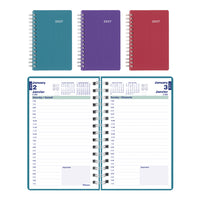 Blueline 2027 DuraFlex Daily Planner - 8" x 5" - Assorted - Bilingual-12-Month: January 2027 to December 2027