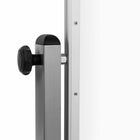 Luxor Mobile Reversible Porcelain Magnetic Dry-Erase Whiteboard with Casters - 72" x 40"-Built-In Marker Tray: Conveniently store markers and erasers