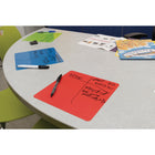 Pacon Self-Stick Dry Erase Squares - 5 Assorted Colors - 10" x 10" - 10 Count-Extremely high-quality dry erase surface, thick durable foam inner layer for tear-resistance, and unique tacky backing makes them repositionable and reusable for hundreds of times