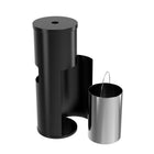 Gritt Commercial Wipes Dispenser with Built-In Trash Can - 26.5 L - Black-Dimensions: 13” L x 13” W x 36” H