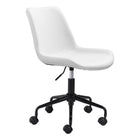 Zuo Byron Office Chair - White-Adjustable height