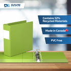 Davis Group Premium Economy Binder - D Ring - 3" - Lime Green - 6 Pack-Ideal for Conferences, Reference, Colleges & Universities