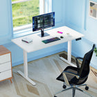 ShoppingAll Dual Motor Height Adjustable Electric Standing Desk Frame - White-The control panel features 4 programmable memory preset keys so you can easily switch between different height settings