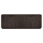 Hudson&Canal Mansfield TV Stand for TV's up to 78" - Alder Brown-A transitional design accommodates TVs up to 78" for your entertaining space