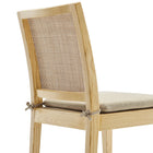Modway Ovard Wood and Rattan Dining Chair - Natural-9