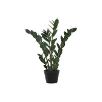Monarch Specialties 29" Artificial Indoor ZZ Plant - Floor - Black Pot-29" tall indoor artificial zz tree in a 6" black pot adds an eye catching pop of greenery to any floor or surface in your home