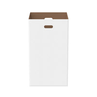 Gritt Commercial Corrugated Cardboard Waste Receptacle Bin and Recycling Container - 151 L - 10 Pack-Great for use in outdoor events and parties