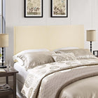 Modway Region Upholstered Fabric King Headboard - Ivory-Fine linen upholstering