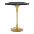 Modway Drive Wood Bar Table - Black Gold-Industrial Modern Bar Table