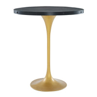 Modway Drive Wood Bar Table - Black Gold-Industrial Modern Bar Table