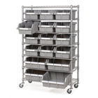 Seville Classics Commercial 7-Tier NSF 16 Bin Rack (SHE16510BX)-Home Organizer