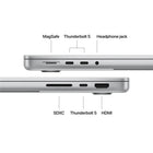 Apple MacBook Pro 14" - M5 Pro - 18-core CPU - 2 TB SSD - 24 GB Memory - Silver-Advanced Camera and Audio - Stay perfectly framed and sound great with a 12MP Center Stage camera, three studio-quality mics, and six speakers with Spatial Audio and support for Dolby Atmos