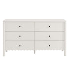 Modway Emmeline Scalloped 6-Drawer Dresser - White-8