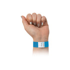 Merangue Tyvek Paper Wristbands - 100 Pack - Blue-Ideal for crowd control, festivals, admission and re-entry, business day pass, security, company functions, concerts, bars, recreational use, birthday parties, schools, sporting events, etc.