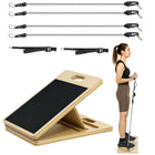 Soozier Pilates Bar Kit - Pilates Equipment with Resistance Bands - Grey-Multifunctional for pilates and pre/post-workout stretching 