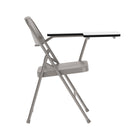 Flash Furniture Premium Steel Folding Chair, Left Handed Tablet Arm, Beige, 2 Pack-18-Gauge Steel Frame