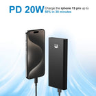 MyBat Pro 10000mAh 20W Power Bank - Black-Charges devices up to 50 percent in 30 minutes