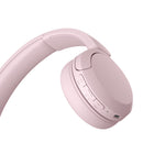 Sony WHCH520 Wireless Headphones with Microphone - Pink-Crystal clear hands-free calling with built-in mic. 