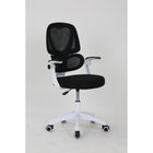 Brassex Wallace Task Chair - Black/White-Mid back with lumbar support
