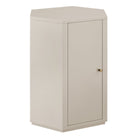 Modway Kade Faceted Semi-Gloss Side Table - Putty-Modern Faceted Accent Table