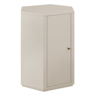 Modway Kade Faceted Semi-Gloss Side Table - Putty-Modern Faceted Accent Table