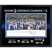 Edmonton Oilers 2025 Conference Champions - Framed Print - 20" x 16"-Premium virtual frames