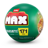 Max Premium Series 1 LED Bouquets - Yellow Bouquet Capsule-MAX Premium Bricks LED Bouquets Collection lets builders create 1 of 4 light-up floral bouquets in yellow, blue, pink, or purple, designed for creative building