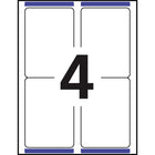 Avery White Rectangle Labels with TrueBlock, 3-1/2" x 5", for Laser/Inkjet Printer, 400 Pack (5168)-Bright white labels with TrueBlock Technology are guaranteed to completely cover everything underneath so you can re-use mailing tubes, boxes and more