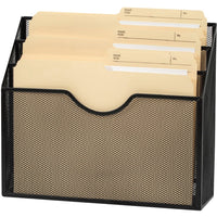 Merangue 3-Tier Desktop Sorter - Black-Desktop File Sorter allows quick and easy retrieval of your items with better organizing and feasible mounting
