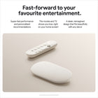 Google TV Streamer - 4K - Porcelain-Best performance by a supporting cast: With a 22% faster processor and twice the memory of the previous generation, enjoy smooth navigation and quick switching between apps