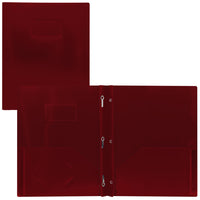 Staples Poly Report Cover - Red-Letter size