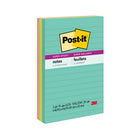 Post-it Super Sticky Notes - 4" x 6" - Supernova Neons Collection - Lined - 270 Sheets- 3 Pack-Post-it Super Sticky Notes have 2X the sticking power